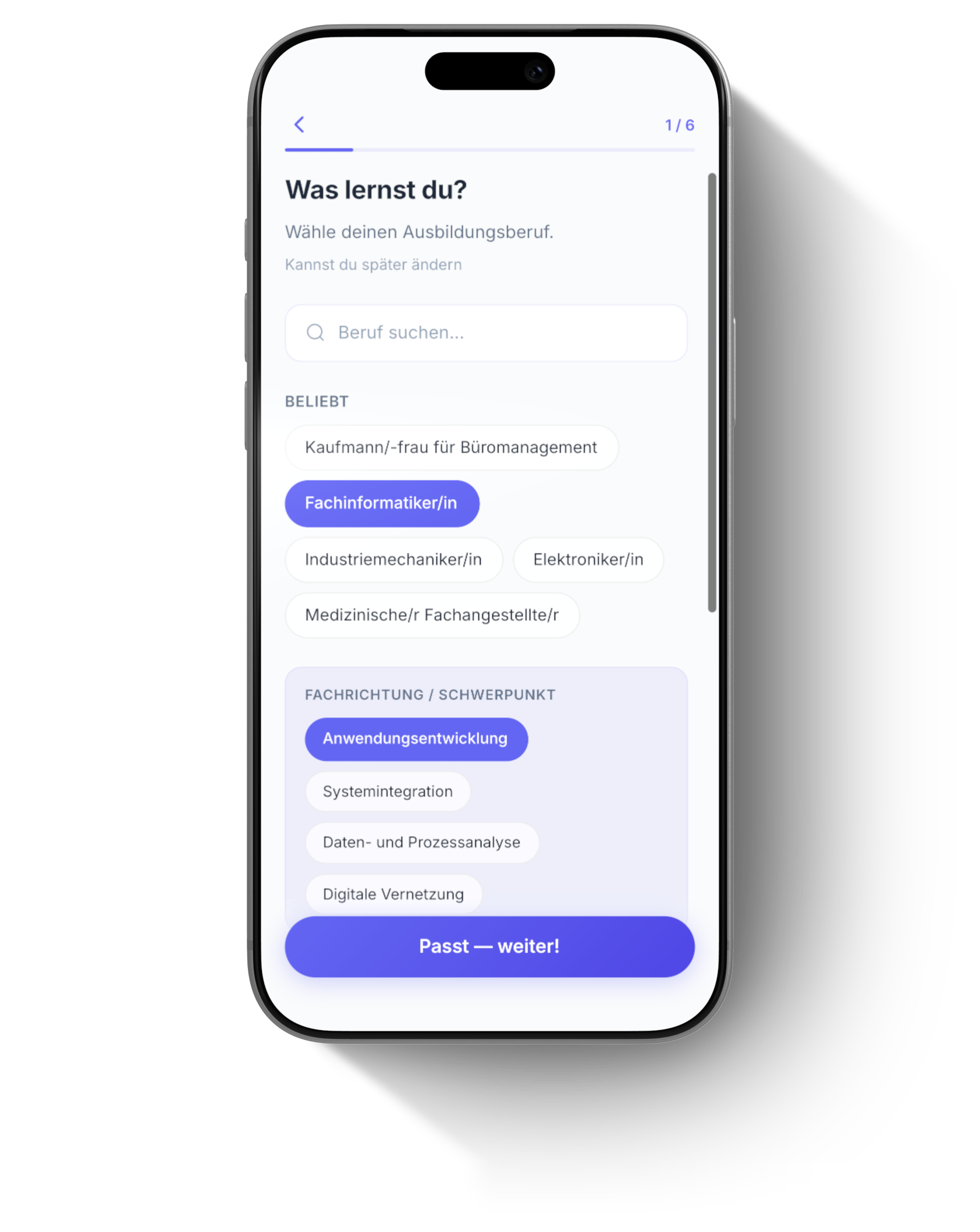 Heftig Berufsauswahl â Onboarding